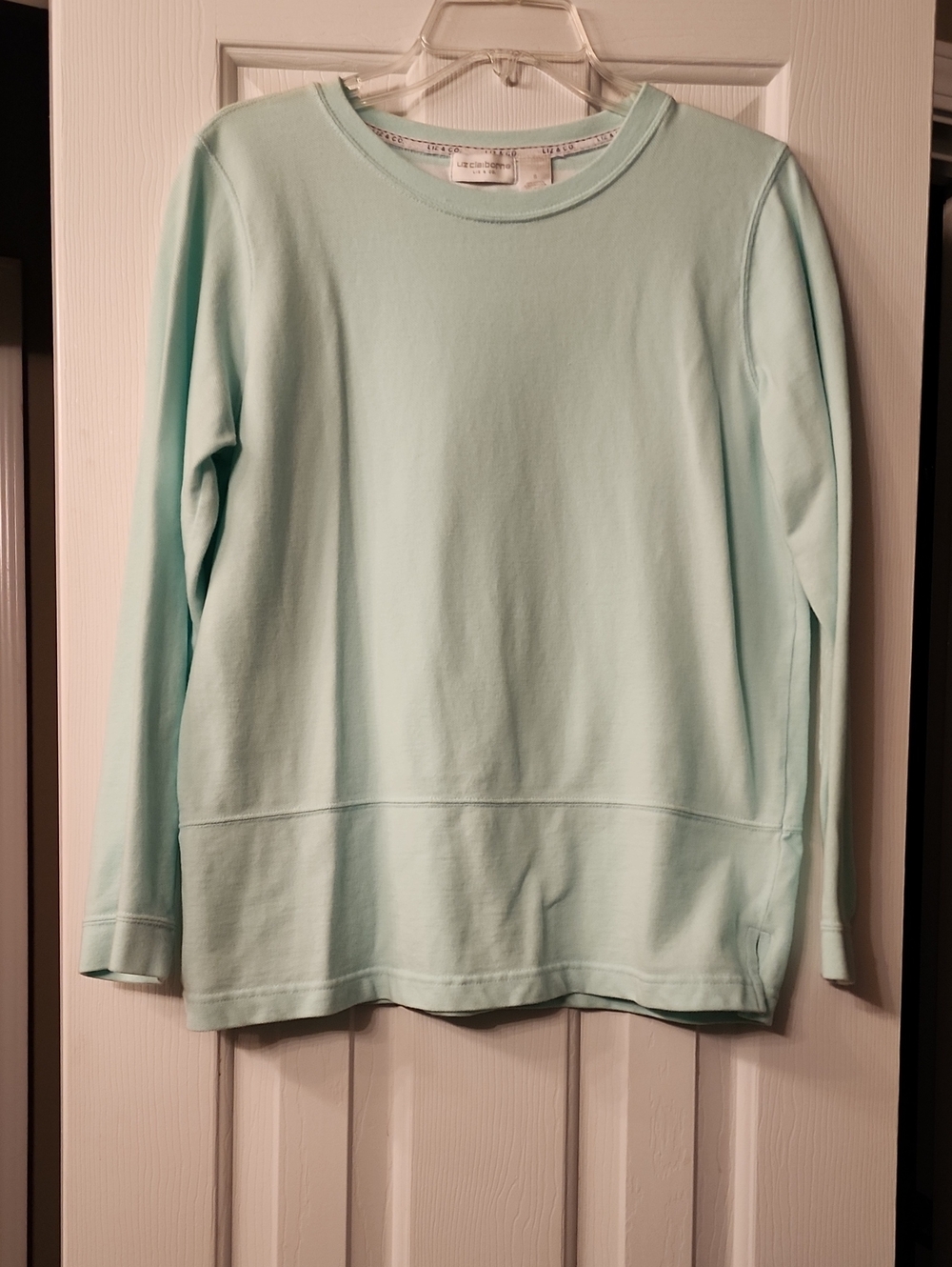 Liz Claiborne Light Mint Crewneck Sweater